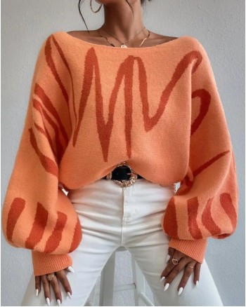 OFF-THE-SHOULDER KNIT SWEATER